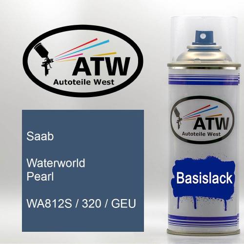 Saab, Waterworld Pearl, WA812S / 320 / GEU: 400ml Sprühdose, von ATW Autoteile West.